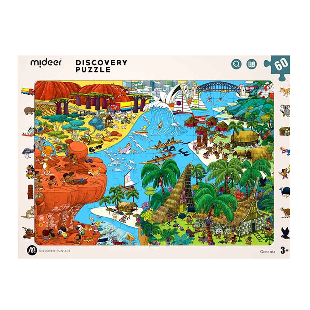 Mideer - Big World Small World Australia-Themed Discovery Puzzle: 60 Pieces