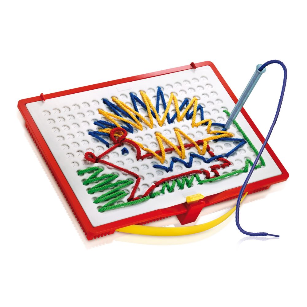 Quercetti - Filo Filo Lacing Board - Threading & Pattern Design Activity for Kids