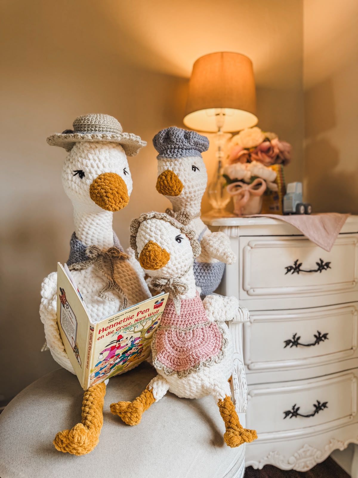 Goose Crochet Plushie Family