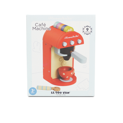 Le Toy Van - Wooden Toy Coffee Machine & Pods - 9pcs