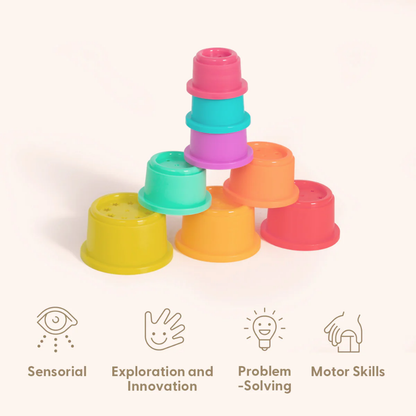 TookyToy - Montessori Activity Box The Thinker Playset - 7-12 Months