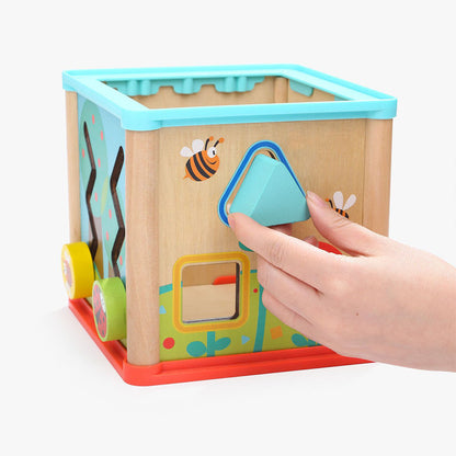 TopBright - 5-in-1 Garden Play Cube: Montessori Activity Toy