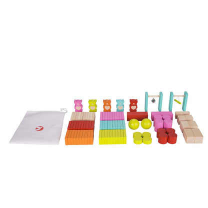 Classic World - Bear's Wooden Dominoes - 109pcs