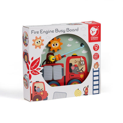 Classic World - Fire Engine Busy Board Play Set