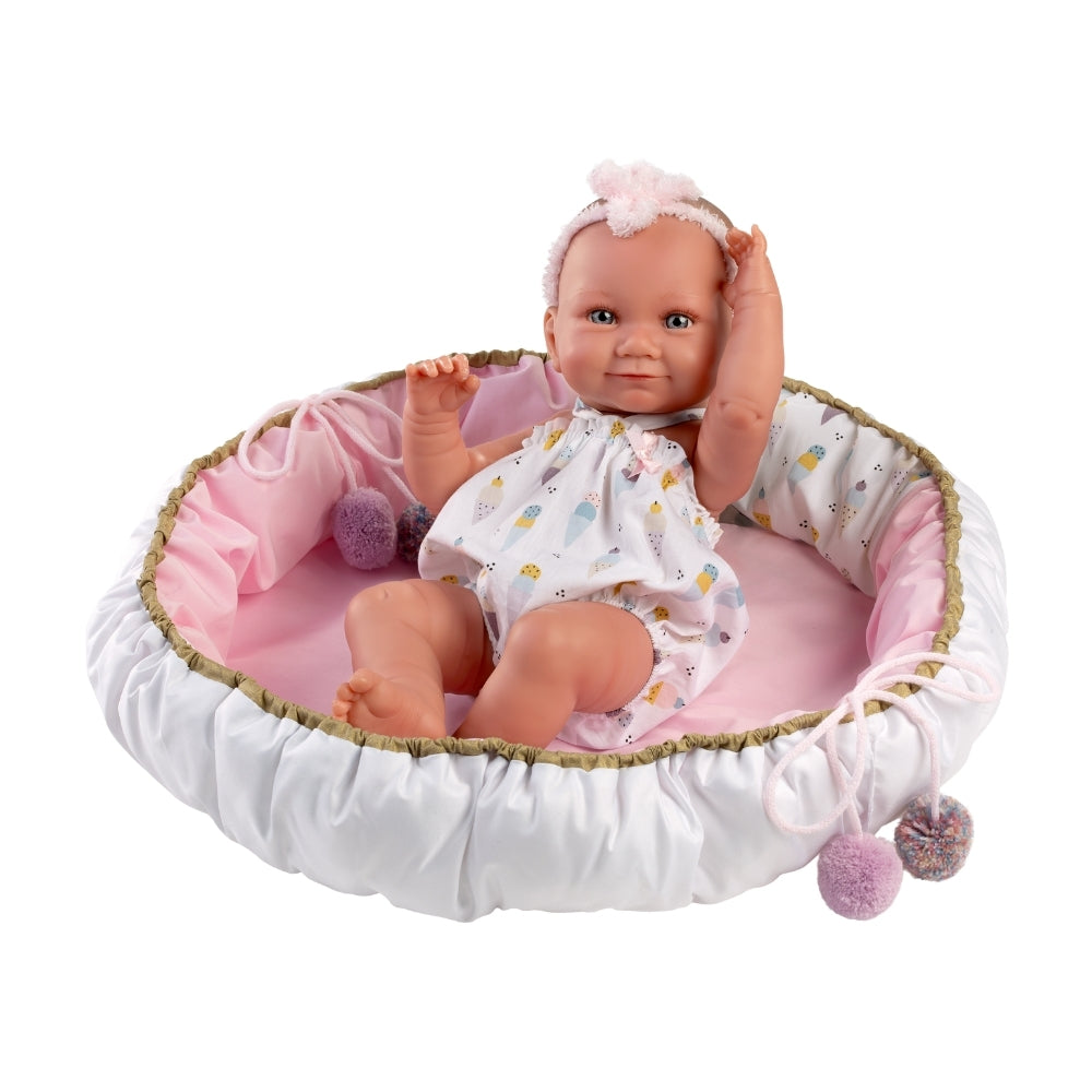 Llorens - Anatomically Correct Baby Girl Doll with Clothing & Mat: Nica - 40cm
