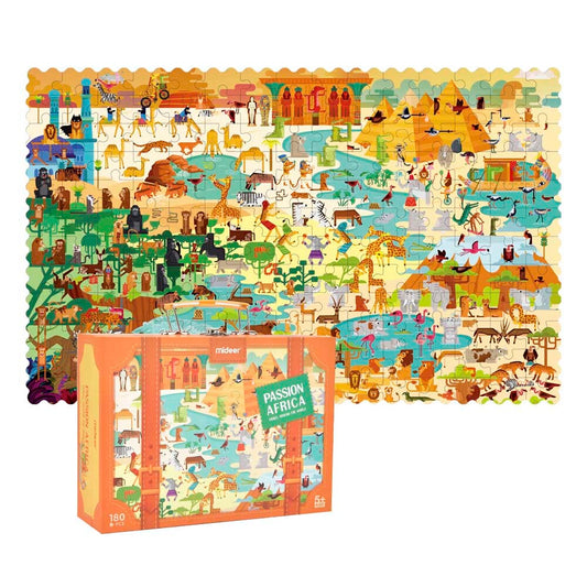 Mideer - Travel Around the World Puzzle - Passion Africa - 180pcs - Motherhood