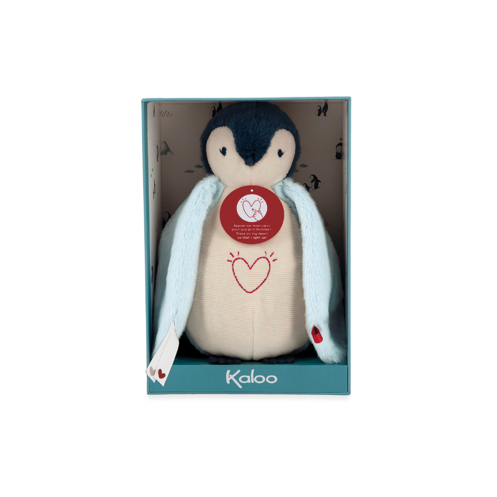 Kaloo - Blue Penguin Night Light Soft Toy