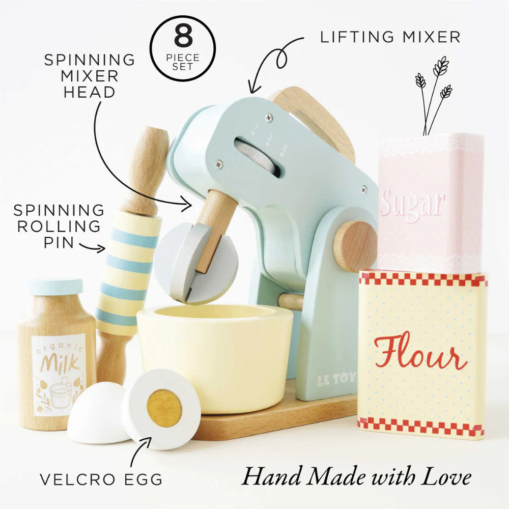 Le Toy Van - Wooden Bakers Mixer Set - 8pcs