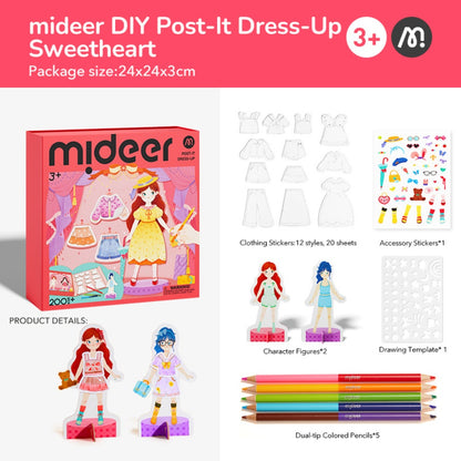 Mideer - Dress-Up Collage Arts & Crafts Set: Sweetheart