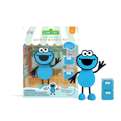 Glo Pals - Water Activated Light-Up Sensory Toys - Cookie Monster Sesame Street