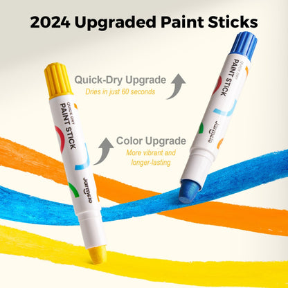 Jar Meló - Twistable Washable Silky Crayons - Wet & Dry Art Set - 16 Colours