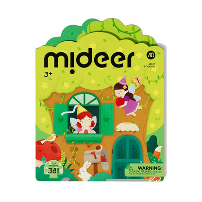 Mideer - Reusable Jelly Sticker Set: The Fairy Tree House - Early Learning Activity