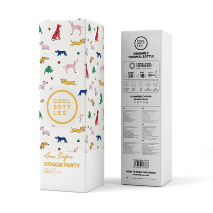 Cool Bottles - Triple-Insulated Water Bottle - Doggie Party 500ml