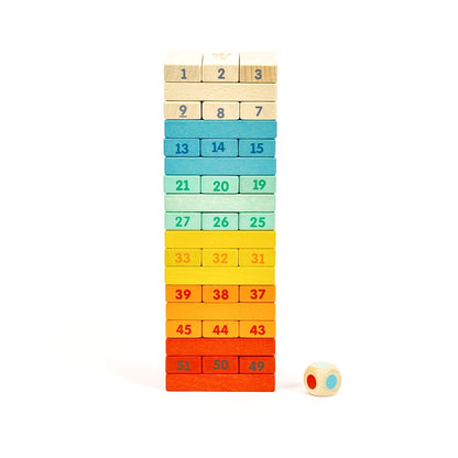 Classic World - Deluxe Colourful Stacking Game - 55pcs