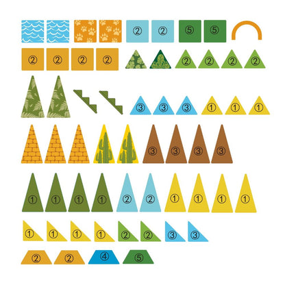 Magnetic Tiles - Wild Animals Set - 65 Pieces