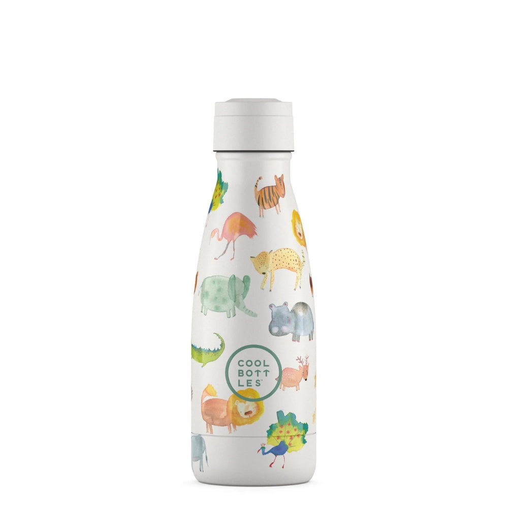 Cool Bottles - Kids Triple-Insulated Water Bottle - African Safari 260ml
