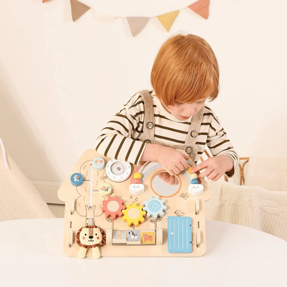 TookyToy - 2-in-1 Montessori Activity Busy Board