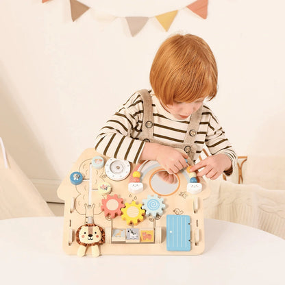 TookyToy - 2-in-1 Montessori Activity Busy Board