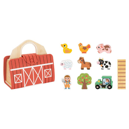 TookyToy - Farm Animals Story Box Play Set