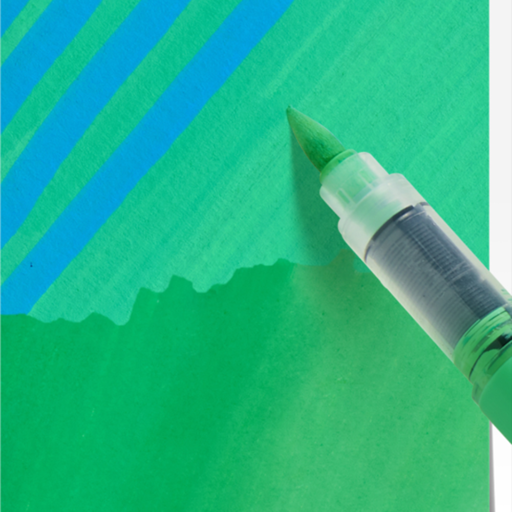 Mideer - Acrylic Markers with Carry Bag - Brush Tip - 24 Colours