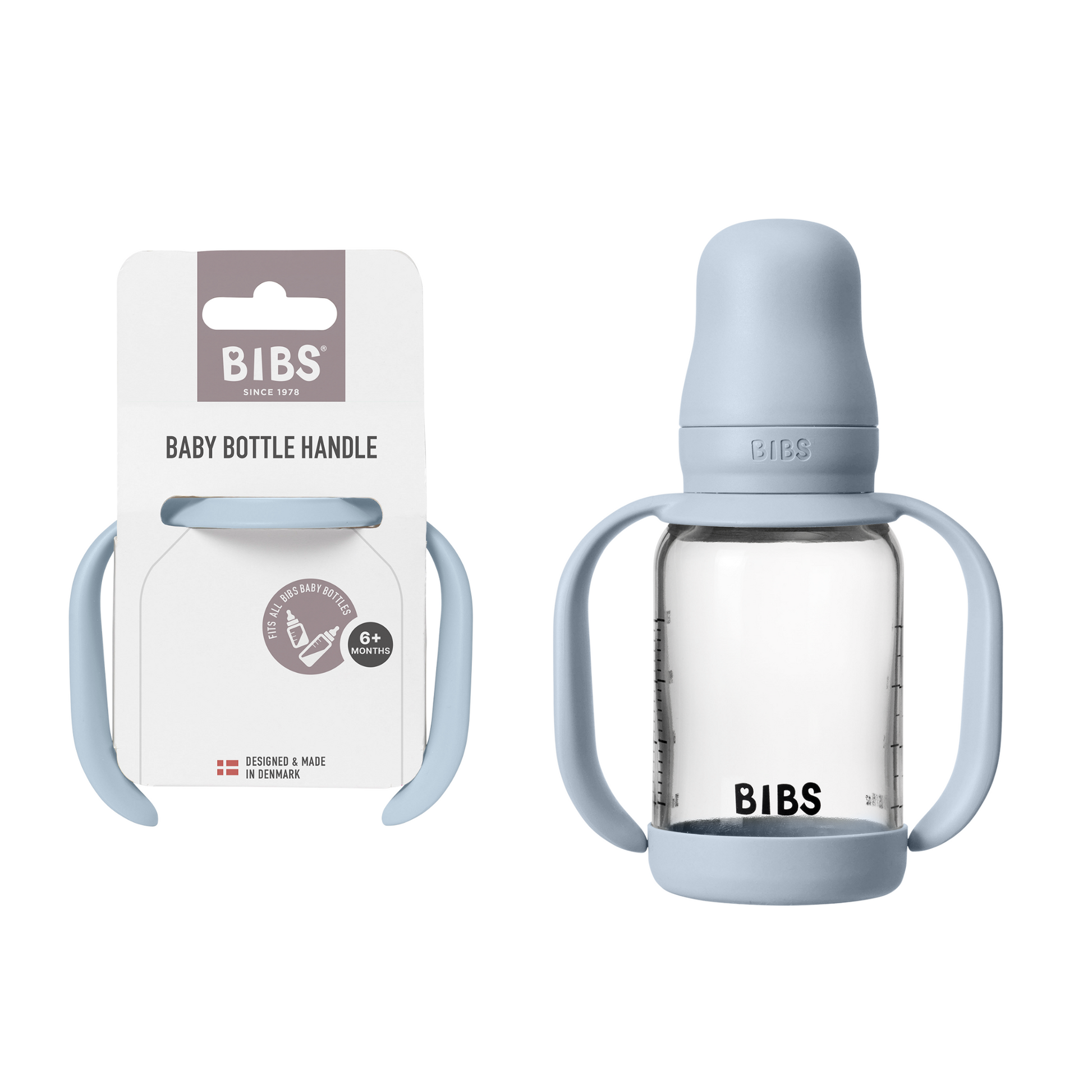 BIBS Baby Bottle Handle – Ergonomic, Non-Slip Grip for Self-Feeding - Motherhood
