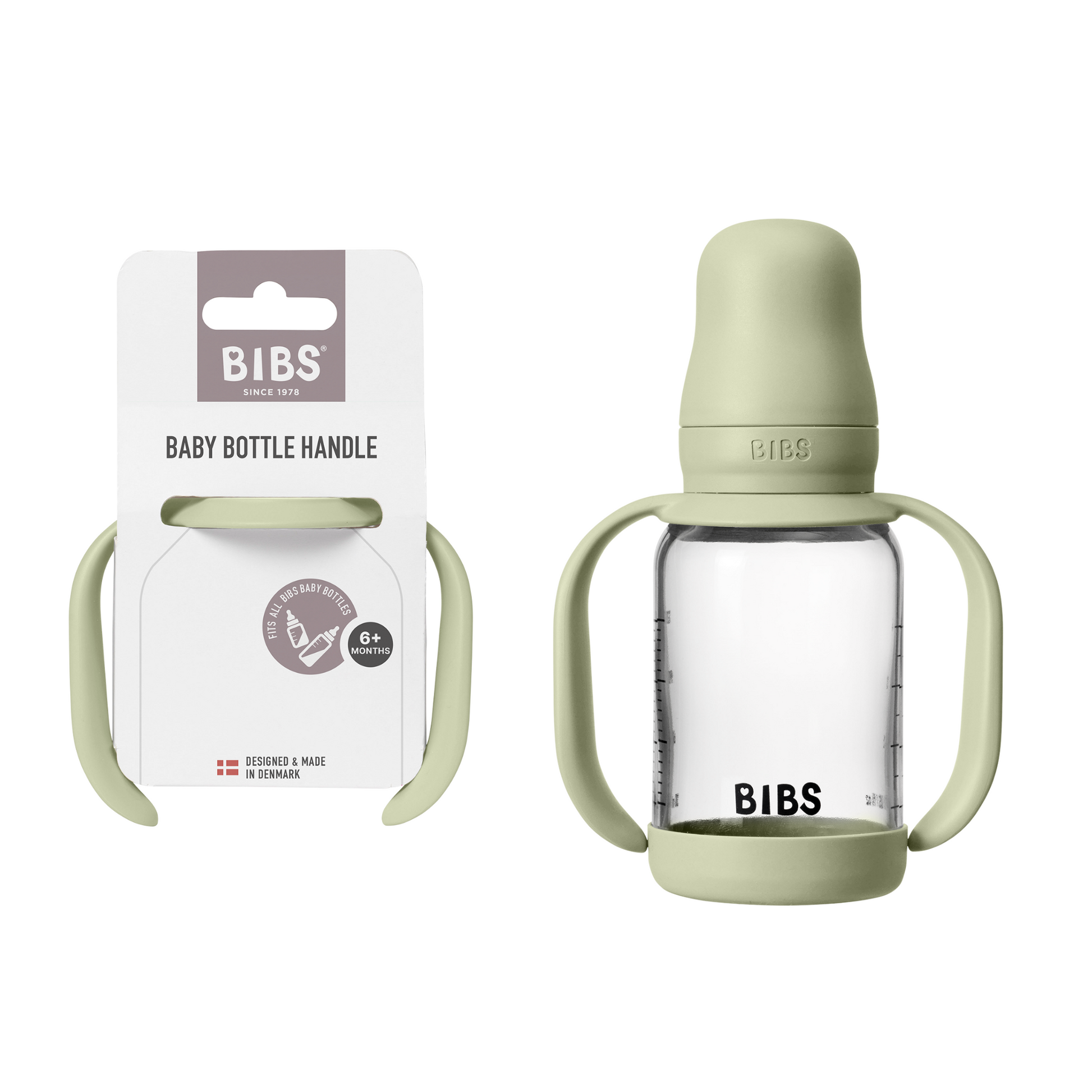BIBS Baby Bottle Handle – Ergonomic, Non-Slip Grip for Self-Feeding - Motherhood