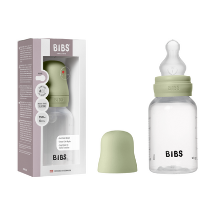 BIBS Baby Bottle Round Silicone 150 ml Slow Flow - Motherhood