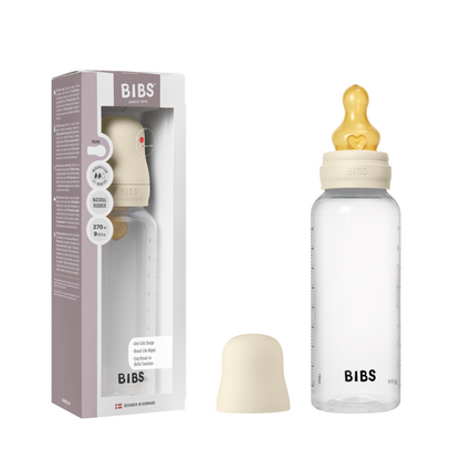 BIBS Baby Bottle Round Latex 270 ml Medium Flow - Motherhood