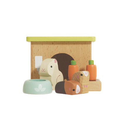 Le Toy Van - Dolls House Furniture: Bunny & Guinea Pet Animal Set - 5pcs