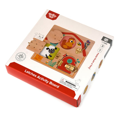 TookyToy - Wooden Latches Activity Busy Board - Motherhood