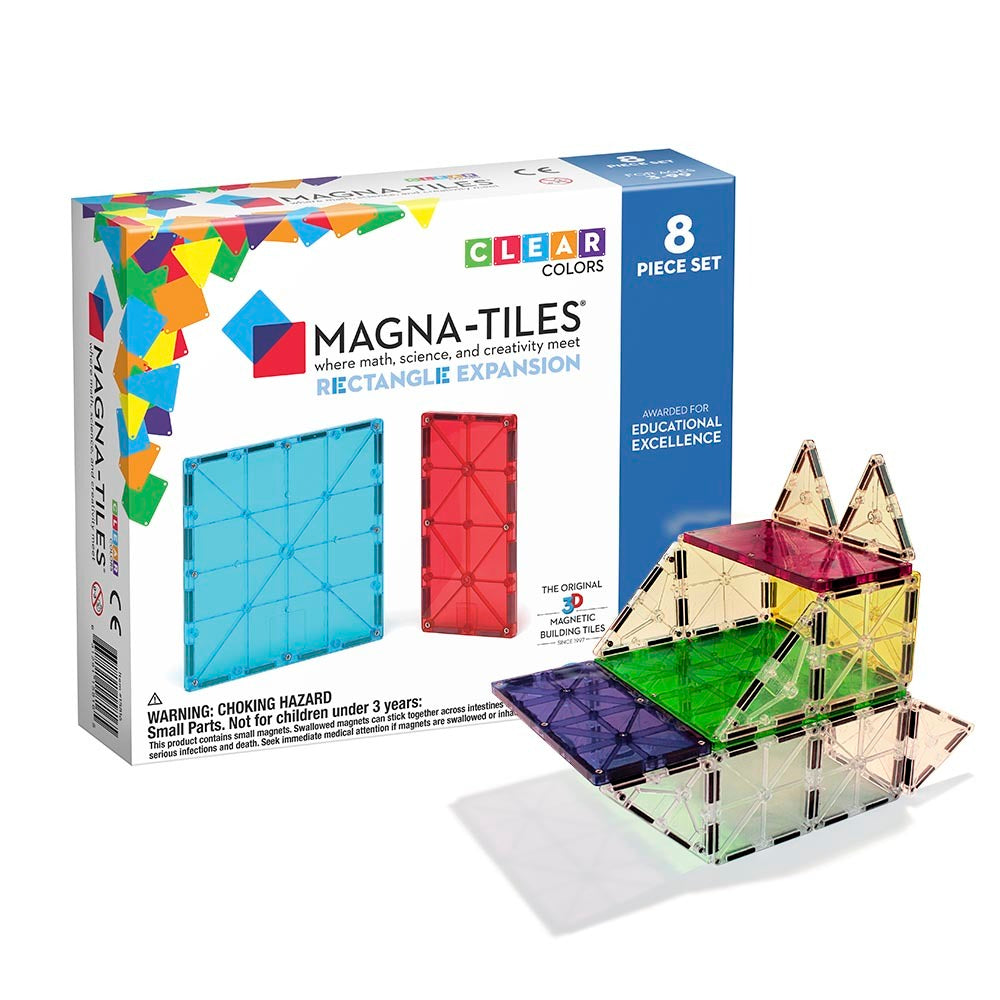 Magna-Tiles® Rectangles 8 Piece Expansion Set