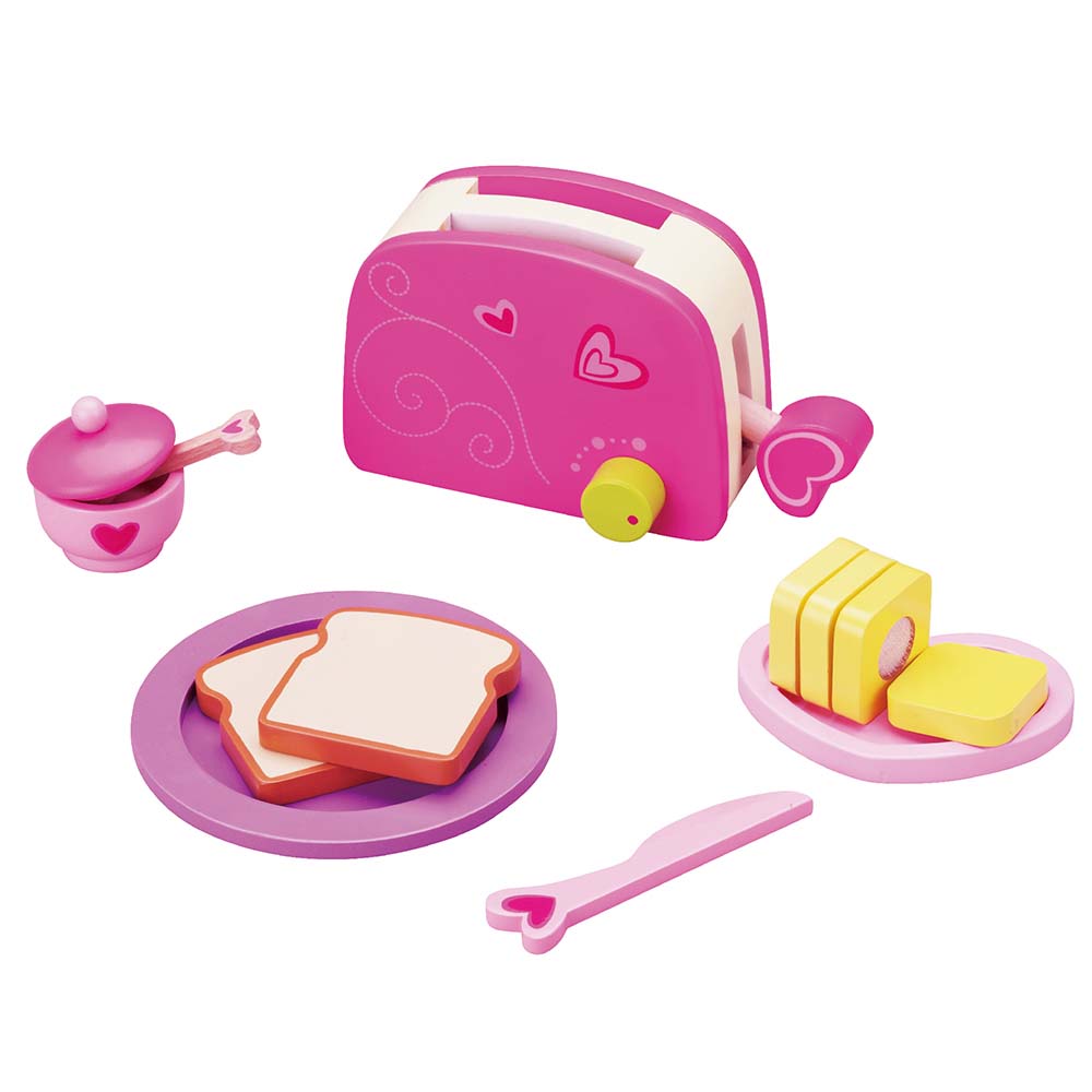 Classic World - Pretend & Play - Toaster Toy Set - 13pcs