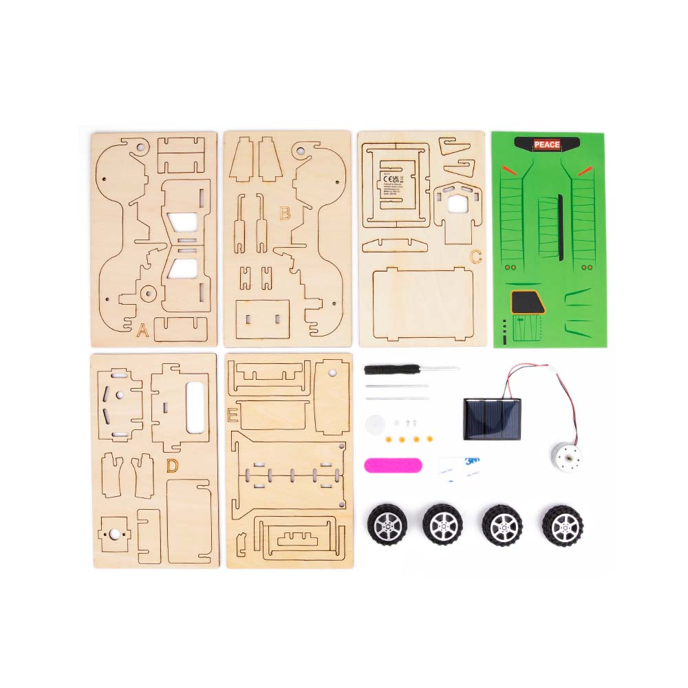 TookyToy - DIY 3D Wooden Cars - Solar Truck - Motherhood