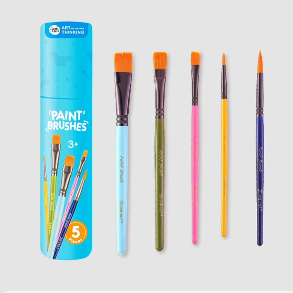 Jar Meló - Paint Brushes Set - 5 Pieces Kids Art Brushes