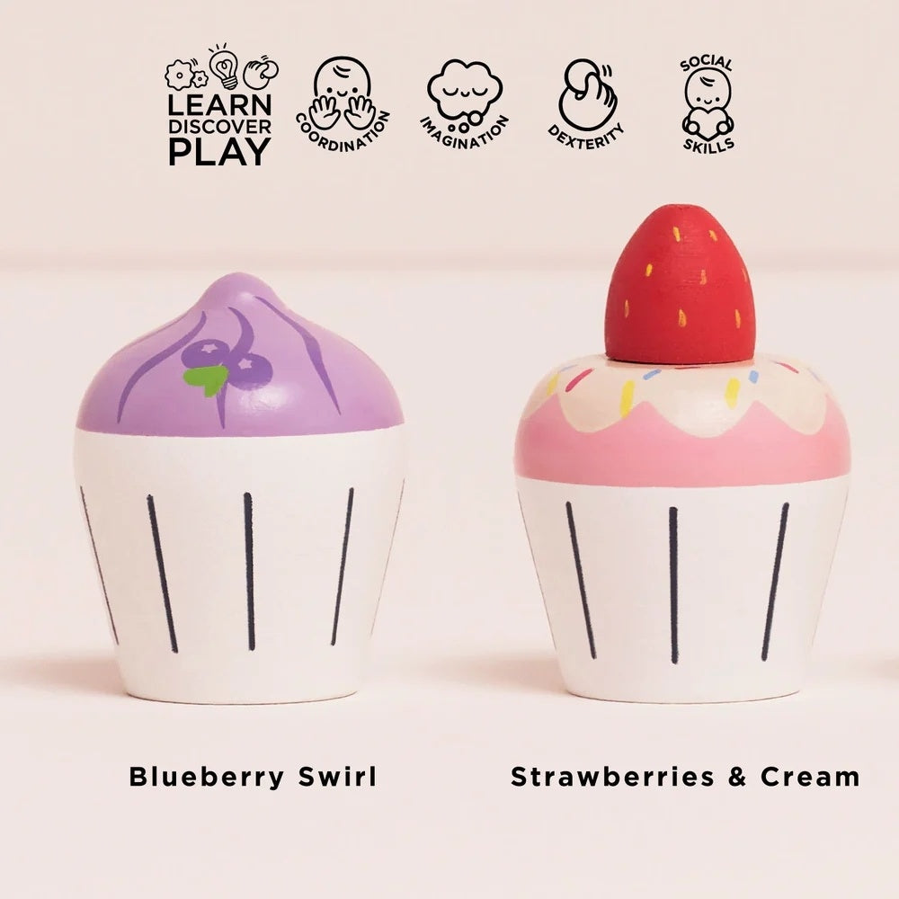 Le Toy Van - Wooden Cupcake Play Food Set