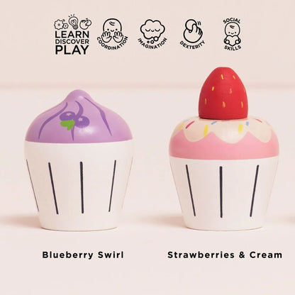 Le Toy Van - Wooden Cupcake Play Food Set