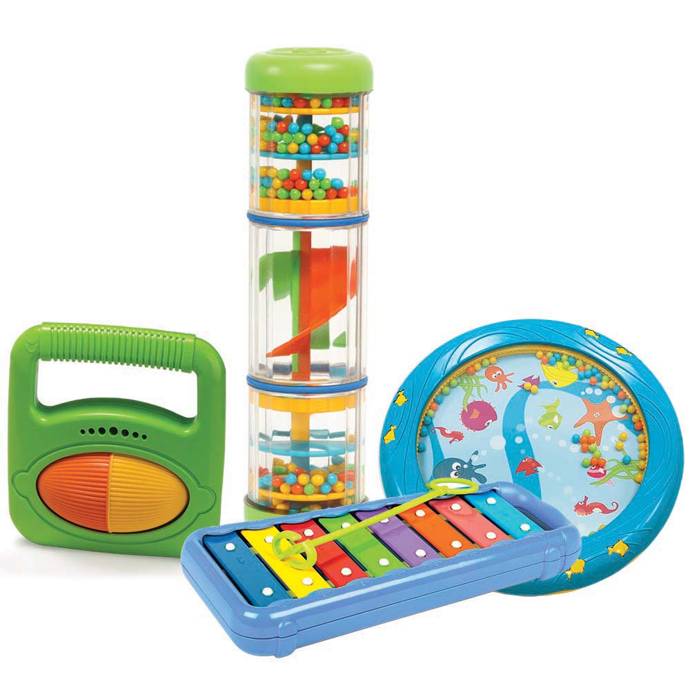 Halilit - Music Instrument for Babies & Toddlers - Little Hands Musical Band Gift Set of 4