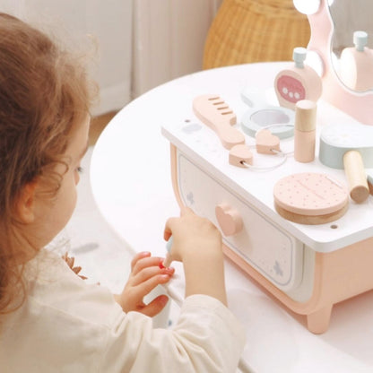 TookyToy - Pretend Play Butterfly Dressing Table Set - 14 Pieces