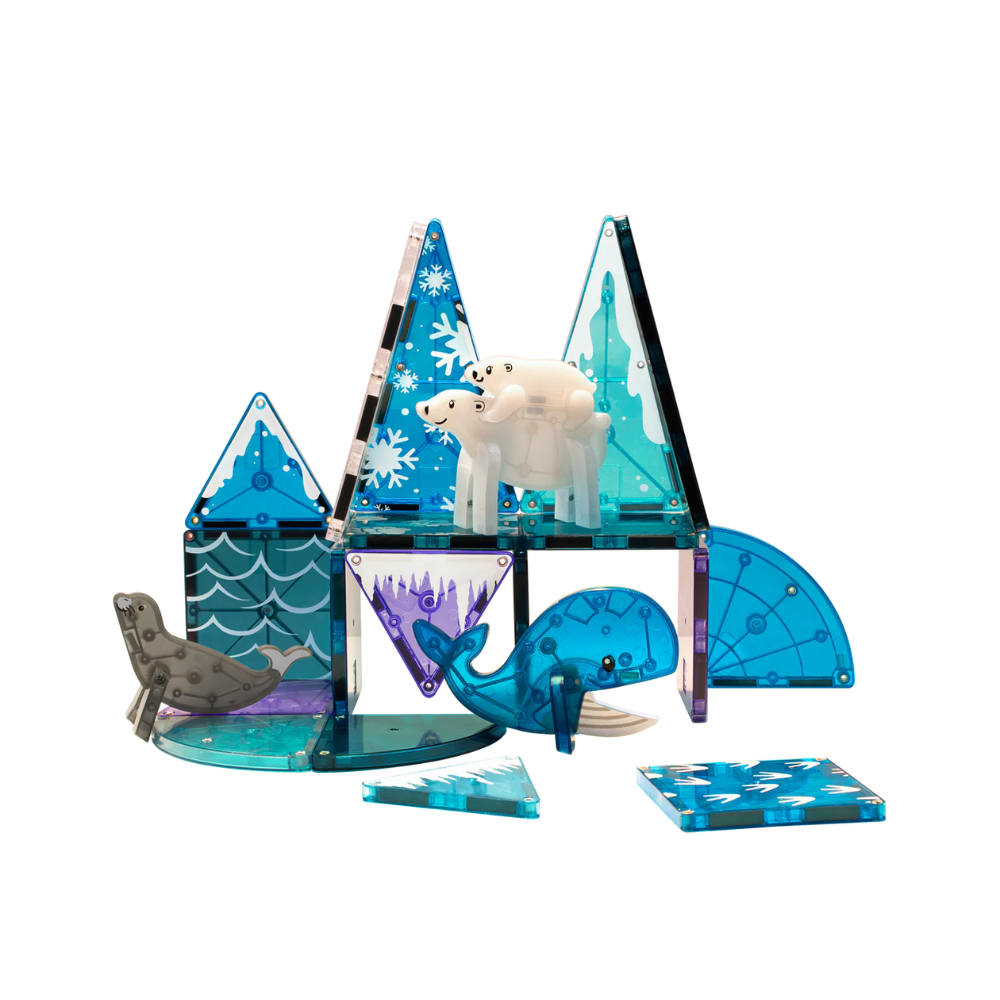 Magna-Tiles - Magnetic Construction Set - Arctic Animals Set - 25pcs