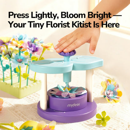 Mideer - Click and Bloom: DIY Fabric Flower Making Kit for Kids