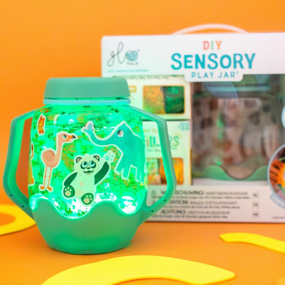 Glo Pals - DIY Sensory Play Jar - Zoo Theme