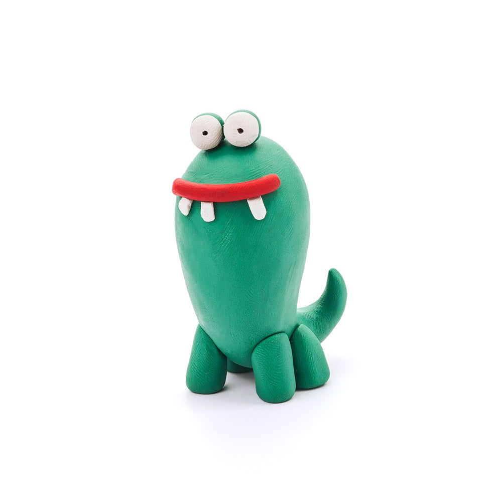Hey Clay - Modelling Air-Dry Clay with Fun Interactive App - Cyclops, Terry, Pi, Series Monsters, 6 cans