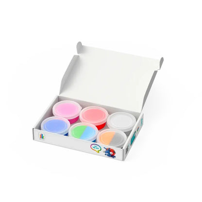 Hey Clay - Modelling Air-Dry Clay with Fun Interactive App - Ladybird, Snail, Dragonfly, Series Bugs, 6 cans