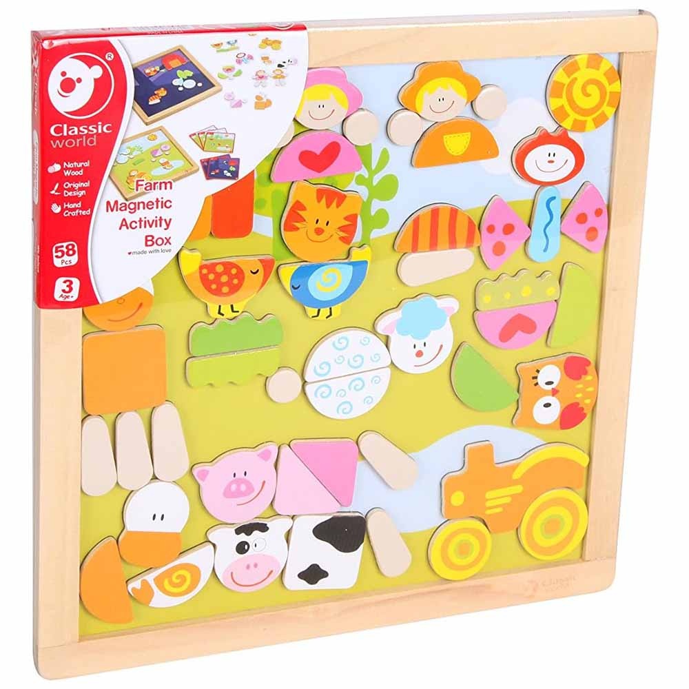 Classic World - Farm Magnetic Activity Box - 50pcs
