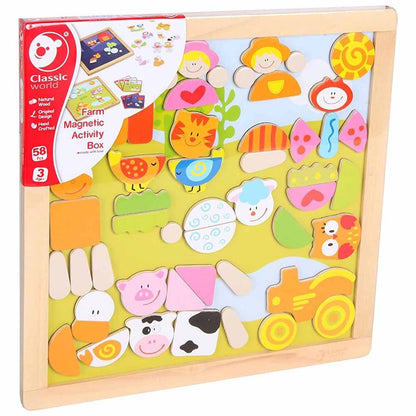 Classic World - Farm Magnetic Activity Box - 50pcs