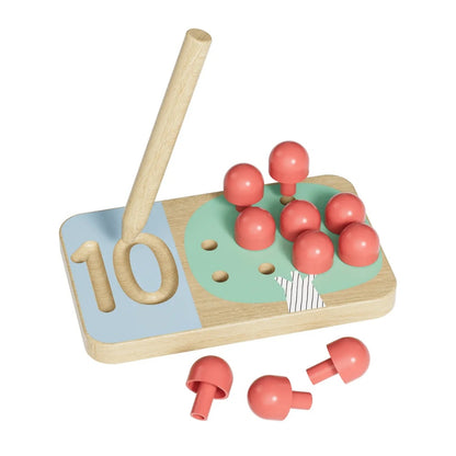 TopBright - Wooden Montessory Fruit Tree Counting & Writing Number Toy