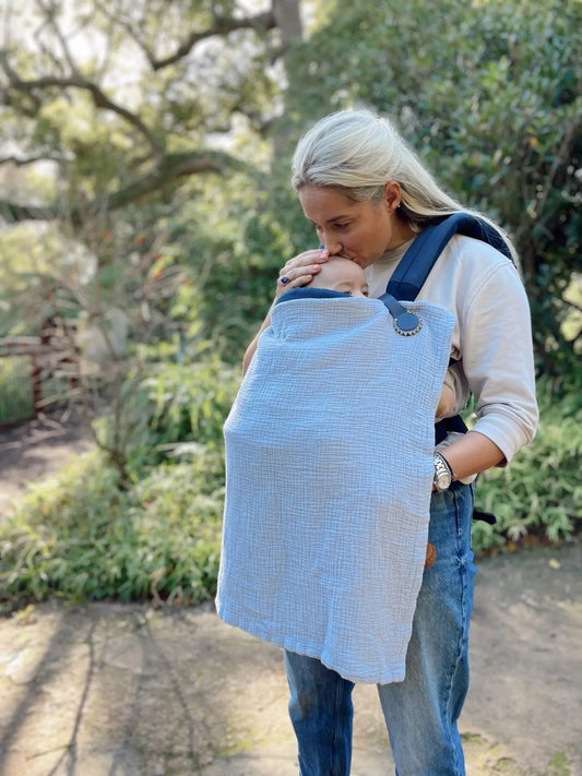 Stella Clip Paternoster - Navy with cream stitching - Motherhood