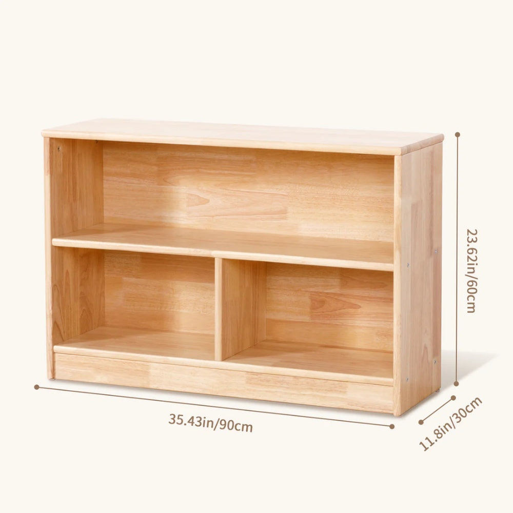 TookyToy - Wooden Shelf and Toy Storage for Kids Room: Rubber wood 60x90cm