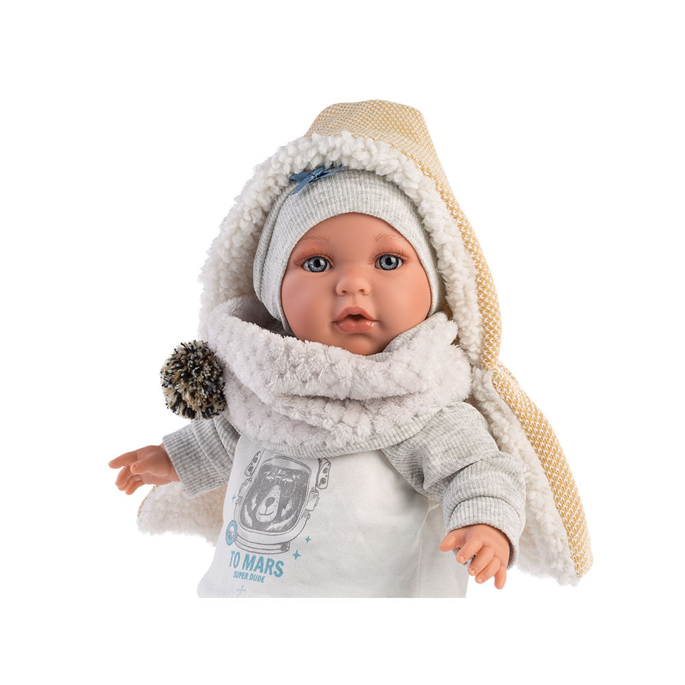 Llorens - Baby Boy Doll with Crying Mechanism, Clothing & Accessories: Enzo - 42cm - Motherhood