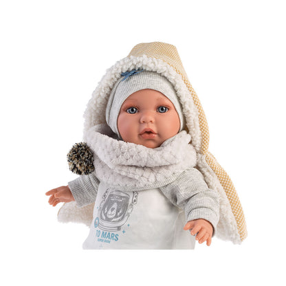 Llorens - Baby Boy Doll with Crying Mechanism, Clothing & Accessories: Enzo - 42cm - Motherhood